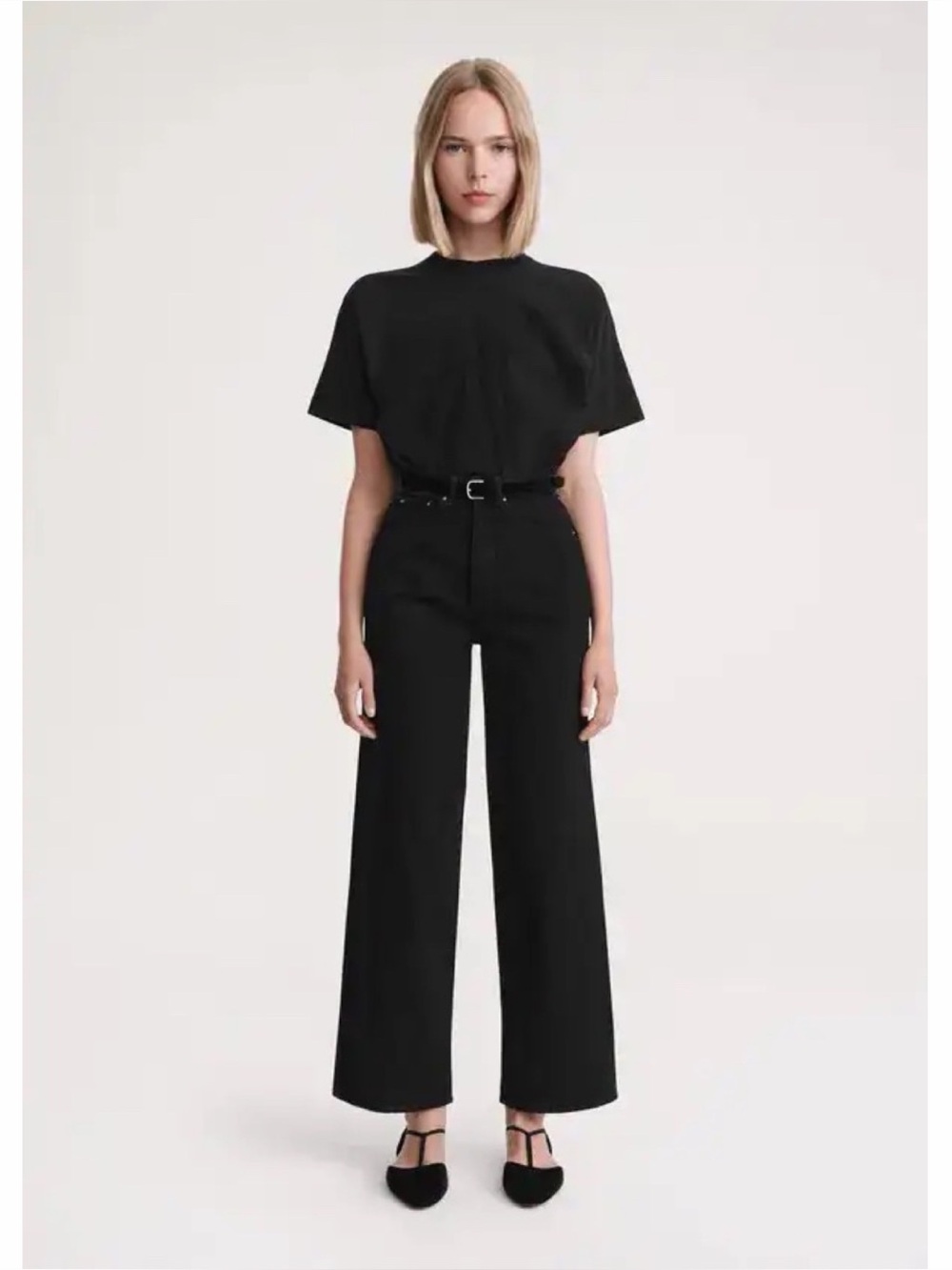NWT Toteme Wide Leg Black Jeans size 24/34
